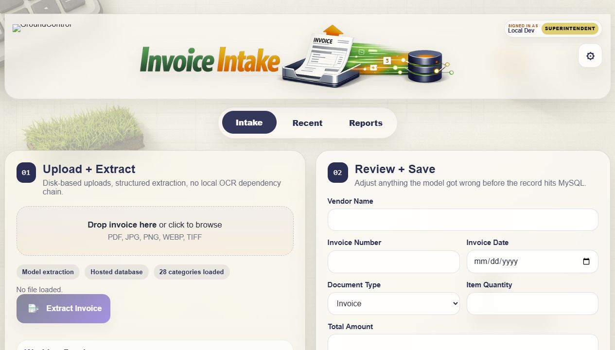 Invoice Tracker screenshot