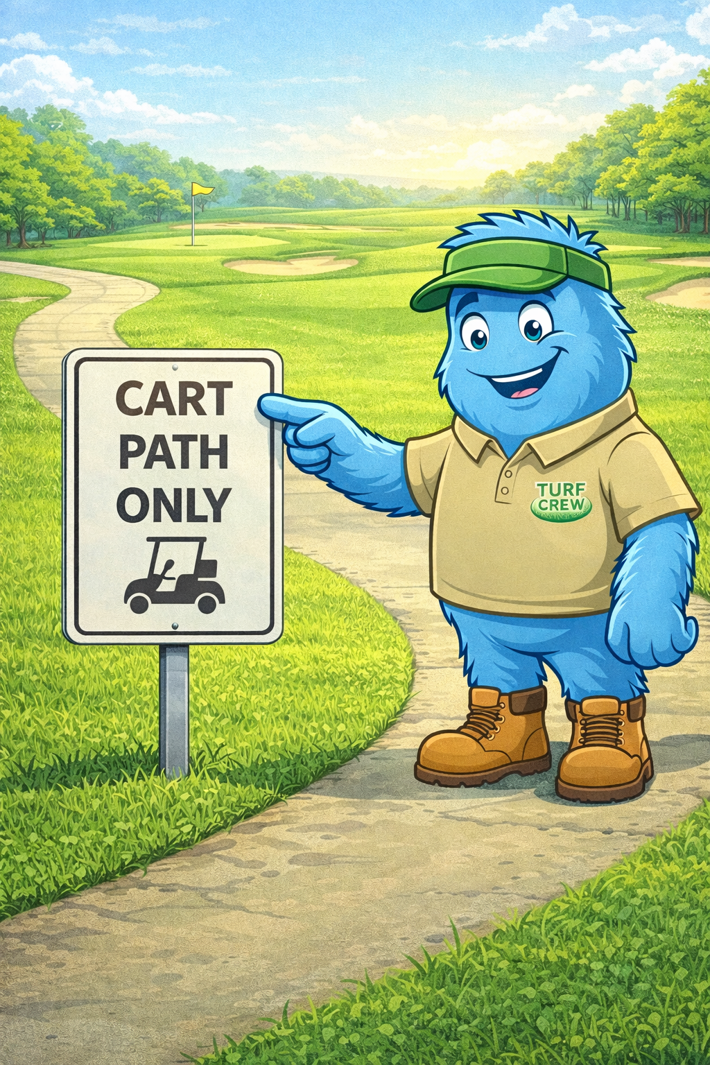 Cart Path Reminder