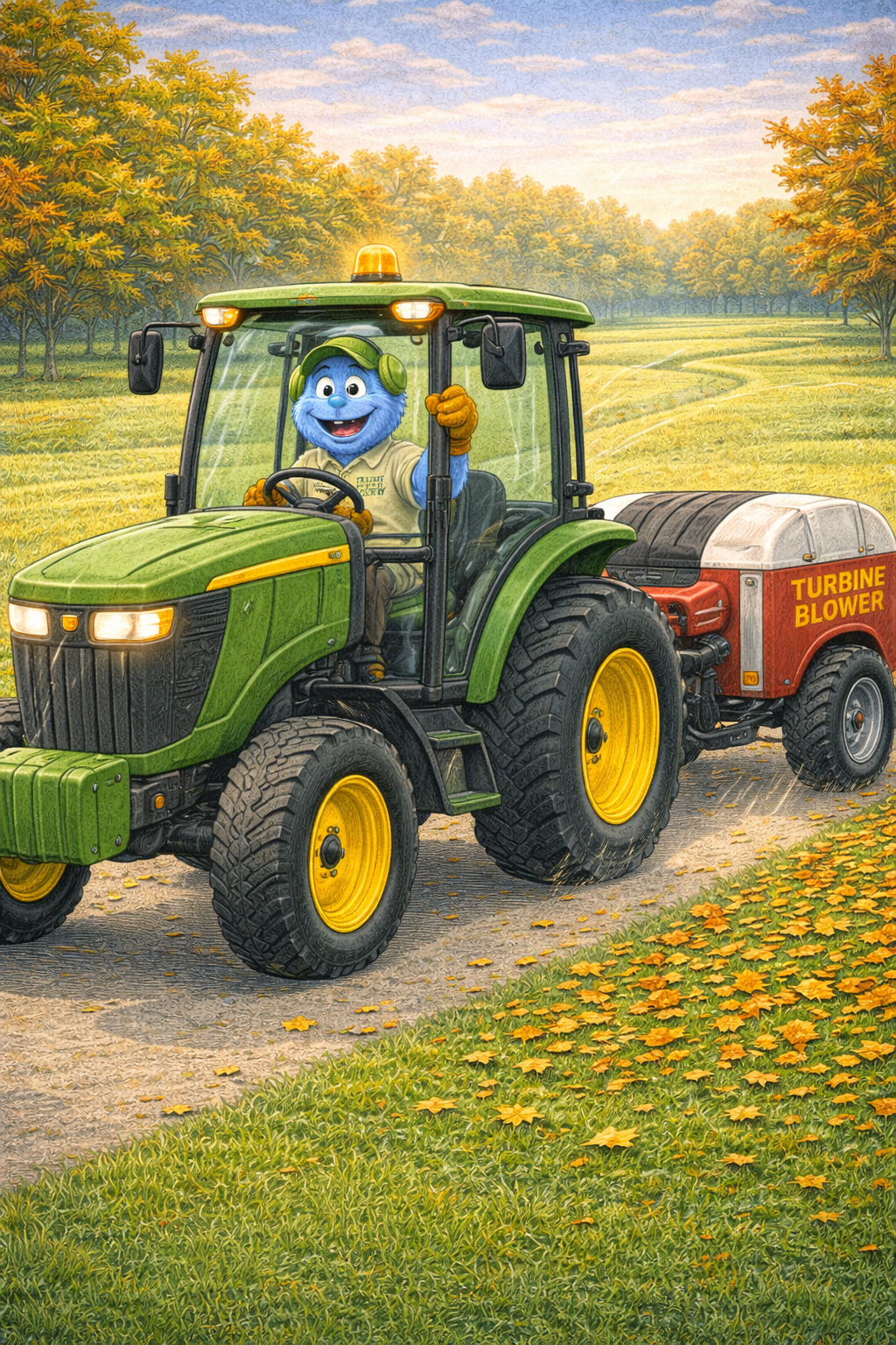 Cart Path Leaf Clearing