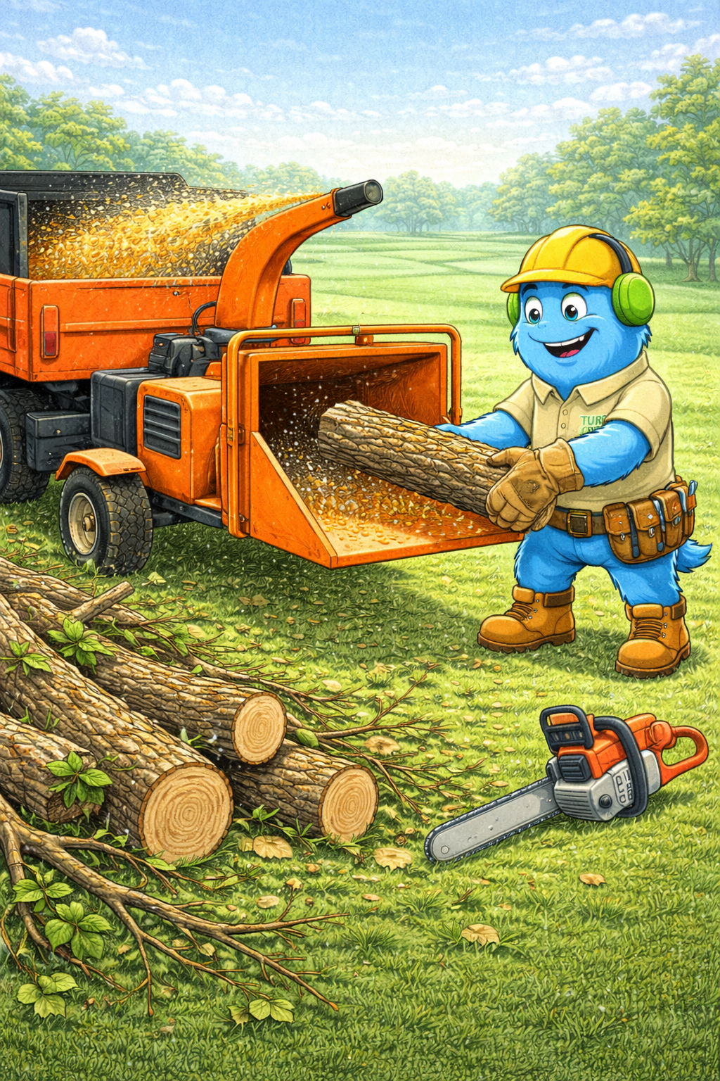 Chipping Course Debris